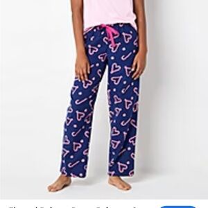 Sleep Chic candy cane heart pajama pants size 2X blue NWT Christmas PJ Pants